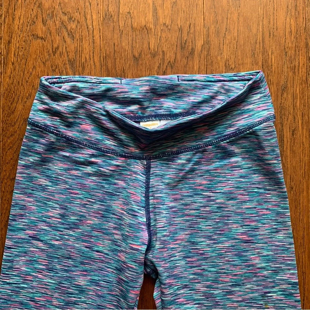 Gymboree Girls Blue Space Dye Capri Leggings | Size 10/12